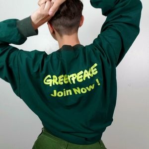 Greenpeace long sleeve crew neck pull over